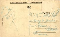 CPA Militaria the Great War 1914 Ruins of Nieuport Vault of hospital Street of Recollets