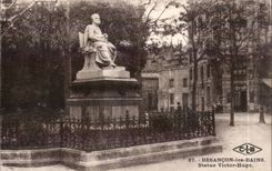CPA Besancon Statue Victor Hugo