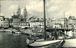 CPA Belgium Ostend the port