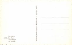 CPA Belgium Ostend the port