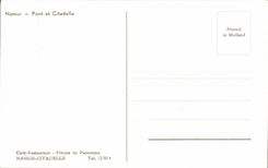 CPA Belgium Namur Bridge and citadel