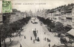 La avenida de CPA Belgica Amberes de Keyser que considera tiene pAjaro del vuelo