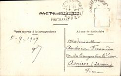 La avenida de CPA Belgica Amberes de Keyser que considera tiene pAjaro del vuelo