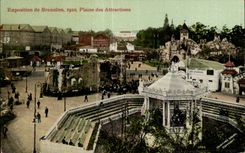 CPA Belgium Brussels Fair Flat of attractions 1910