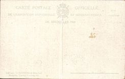 CPA Belgium Brussels Fair Flat of attractions 1910