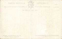 CPA Belgium Brussels Fair 1910 French Section