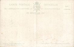 CPA Belgium Brussels Fair 1910 Section German