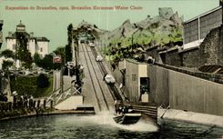 CPA Belgium Brussels Fair 1910 Kermesse Water Chute