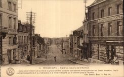 CPA Belgium Bonsecours Main street seen from of the basilica