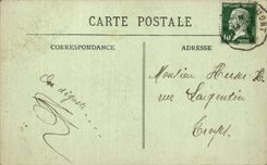 CPA Militaria Environs of Verdun Route of Montfaucon has Esnes