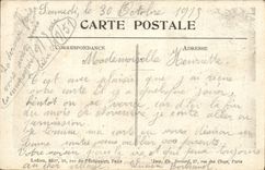 CPA Militaria War 1914 Mont Saint Eloi Street going up towards Tours