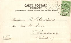 Dining CPA Belgium the bridge and rocks