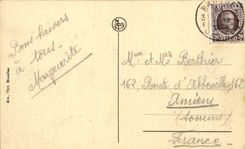 CPA Belgium Brugge Bruges Long Quay and swans