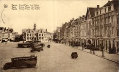 CPA Belgium Ypres Grand places the hotels