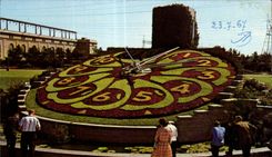 CPA The Hydro Floral Clock Canada Niagara Falls