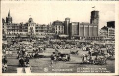 CPA Blankenberghe Le Casino Et La Plage 