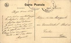 CPA Bruges Behind Gruuthuse Brugean Standards Folklore Costume