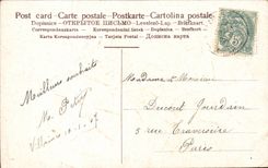 Fleurs Souvenir - Rose - CPA 