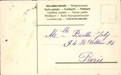 Fleurs Je pense a vous - CPA 