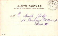 Fleurs pretty country scene - CPA 