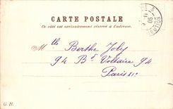 Fleurs pretty country scene - CPA 