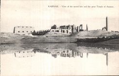 Africa - Africa - Egipto - Egipto - Karnak - vision del lago sagrado - CPA