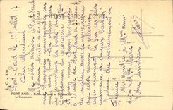 Dicho portuario de CPA Egipto Egipto el fan-in del canal y de las oficinas a la compania