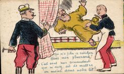 CPA Militaria Fantasy which m has rotten this ratichon in my bed?