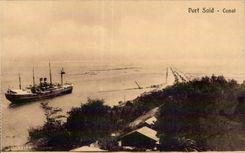 Africa - Africa - Egipto - Egipto - puerto dicho - canal - CPA