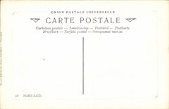 Africa - Africa - Egipto - Egipto - puerto dicho - estatua Lesseps - CPA