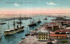 Africa - Africa - Egipto - Egipto - El Cairo - El Cairo - puerto dicho - Fan-in del canal de Suez - CPA