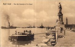 Afrique - Africa - Egypte - Egypt - Port Said - Statue de Lesseps - CPA 
