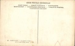 CPA Egipto Egipto Port Saïd el Suez y los canales de agua dulce que demuestran 14 millas