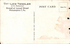 CPA Sport Main dining room of Lew Tendler s tavern Philadelphia Etats unis