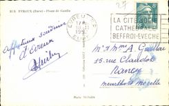 CPA Evreux coloca a de Gaulle