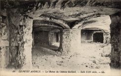 CPA small Andely ruins of the Strong castle