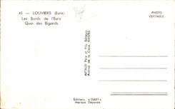 Louviers - bordes del Eure - Quay de Bigards - CPSM