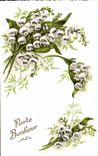Fleurs Porte Bonheur - Muguet - Lily of the Valley - CPA 