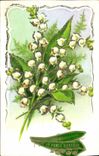Fleurs Porte Bonheur - Muguet - Lily of the Valley - CPA 