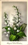 Fleurs Porte Bonheur - Muguet - Lily of the Valley - CPA 