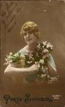 Fantaisie - Femme - Porte Bonheur - Muguet - Lily of the Valley - CPA 
