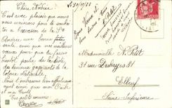 Fleurs trefle - four leaf clover - CPA 