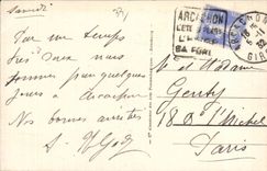 CPA Arcachon Cote d Argent Le Debarcadere de la Jetee Thiers