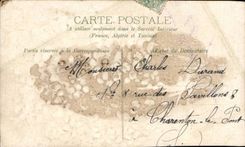 Fleurs heart - four leaf clover - coeur - trefle Hirondelle - CPA 