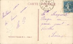 Fleurs Bonne Annee - Rose - CPA 