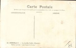 CPA Bordeaux Le Jardin Public Entree