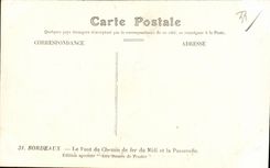 CPA Bordeaux Le I ont du Chemin de Fer du Midi et la Passerelle