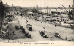 CPA Bordeaux Cinq Kilometres de Quai