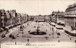 CPA Bordeaux Les Allees de Tournv