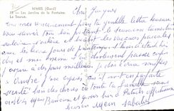 CPA Nimes Gard Les Jardins de la Fontaine La Source